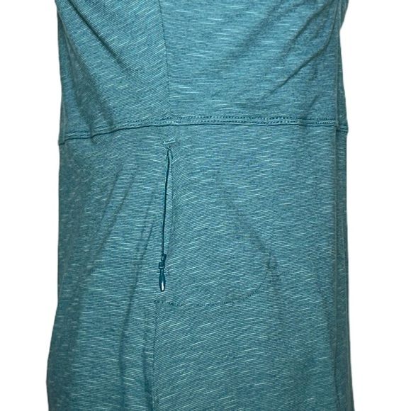 Toad & Co Rosemarie Dress in Blue/Green, Sweetheart V-Neck, Zippered Pocket, XS - Picture 11 of 15